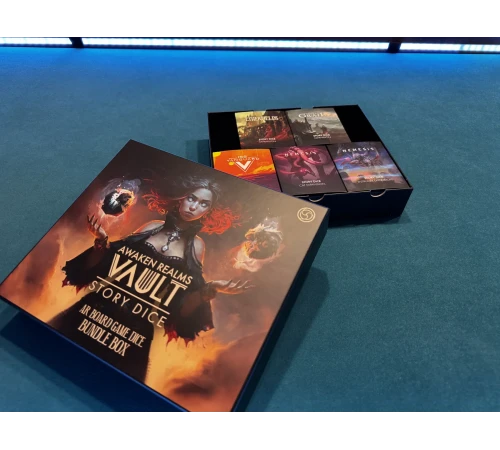 Кубики Историй: эксклюзивные Наборы кубиков для 5 игр производителя (Awaken Realms Vault: Story Dice – Dice Bundle Box)