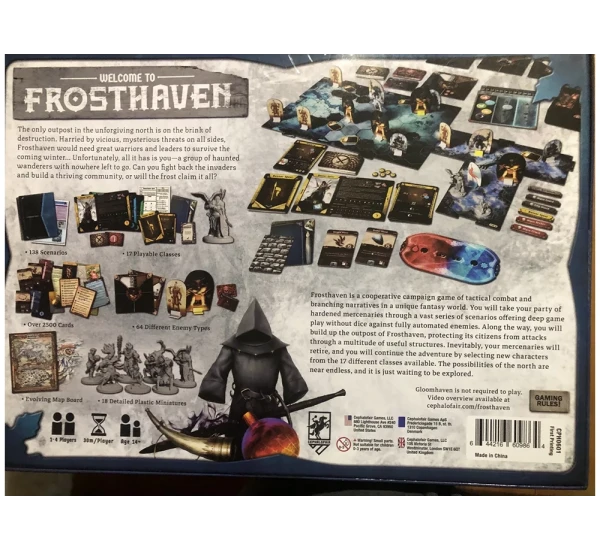 Морозная гавань: База + Соло сценарии + Наклейки (Frosthaven base game+solo+stickers)