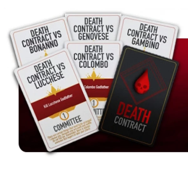 Омерта: Пять Семей - База с Мини-дополнением и Промо Набором (Omertà: The Five Families Deluxe Ks + Death Contracts + Bloody Dominance)