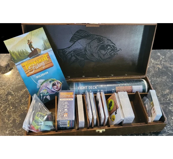 Спортивная Рыбалка Набор Всё включено в Деревянной Коробке (Tournament Fishing Angler All-in Pledge - Wooden Box)