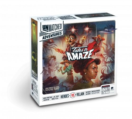 Битва легенд. Приключения: Удивительные Истории (Unmatched Adventures: Tales to Amaze) с промо и миниатюрами приспешников с предзаказа