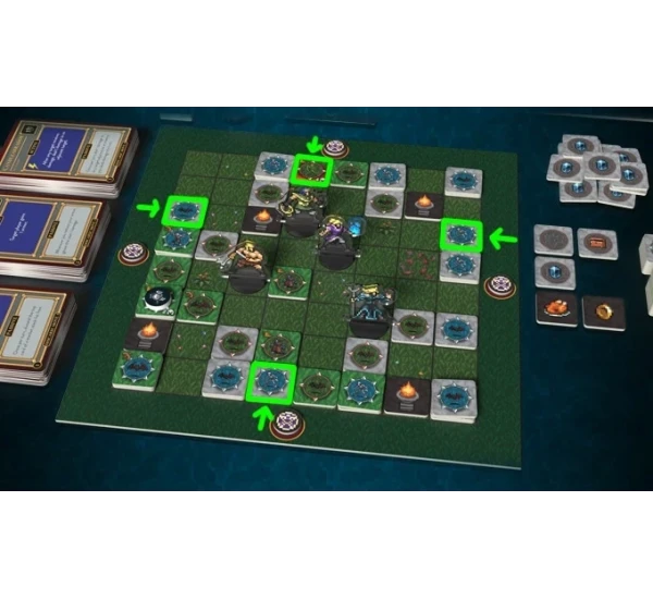 Выжившие среди вампиров: Делюкс версия с Сундуком для карт (Vampire Survivors Deluxe Board Game with Deck Box)