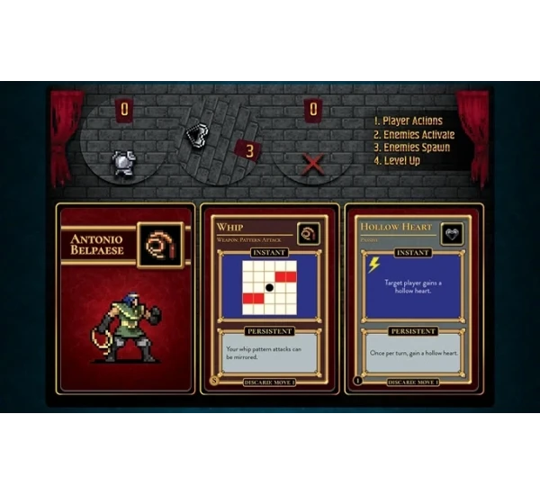 Выжившие среди вампиров: Делюкс версия с Сундуком для карт (Vampire Survivors Deluxe Board Game with Deck Box)