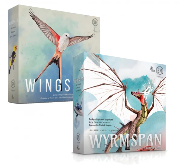 Драконы (Wyrmspan), Крылья (Wingspan) и Дополнения