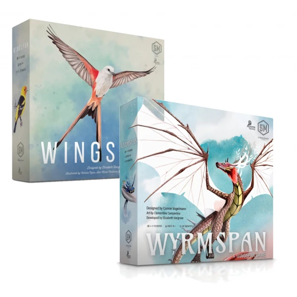 Драконы (Wyrmspan), Крылья (Wingspan) и Дополнения