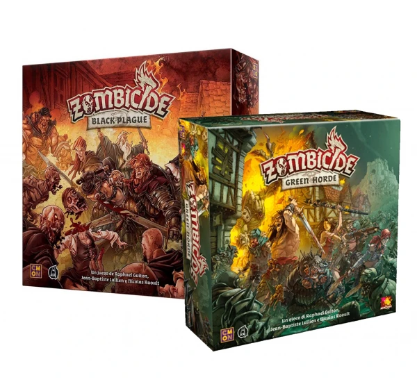 Зомбицид: Чёрная Чума (Zombicide Black Plague), Зелёная Орда (Zombicide Green Horde) и Дополнения